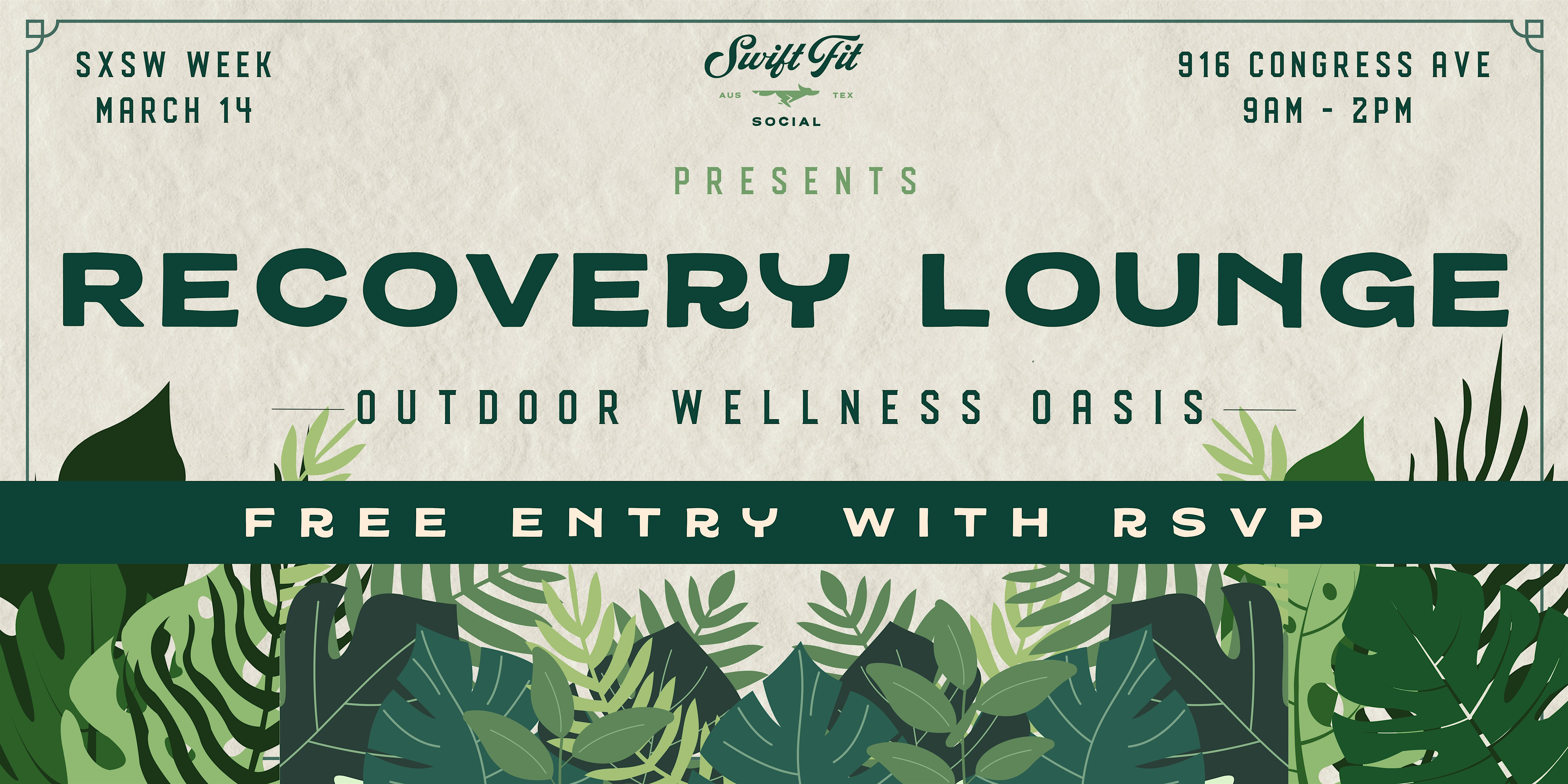 2026 Swift Fit Recovery Lounge