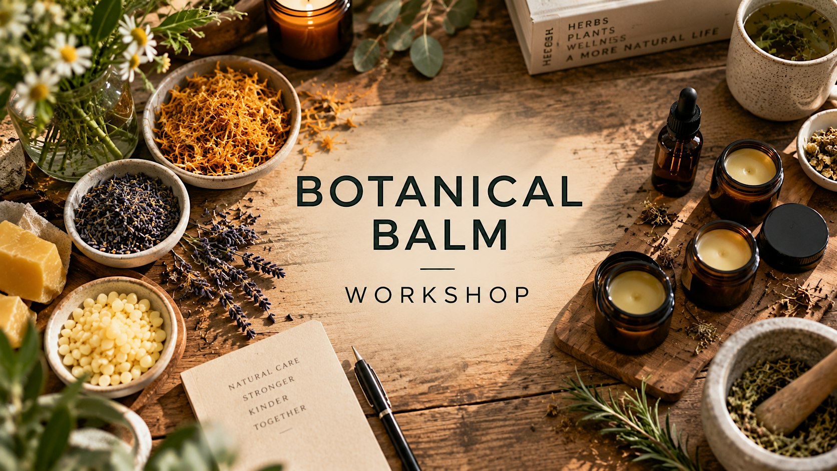 Austin Botanical Balm Workshop: Make Your Own Herbal Salve
