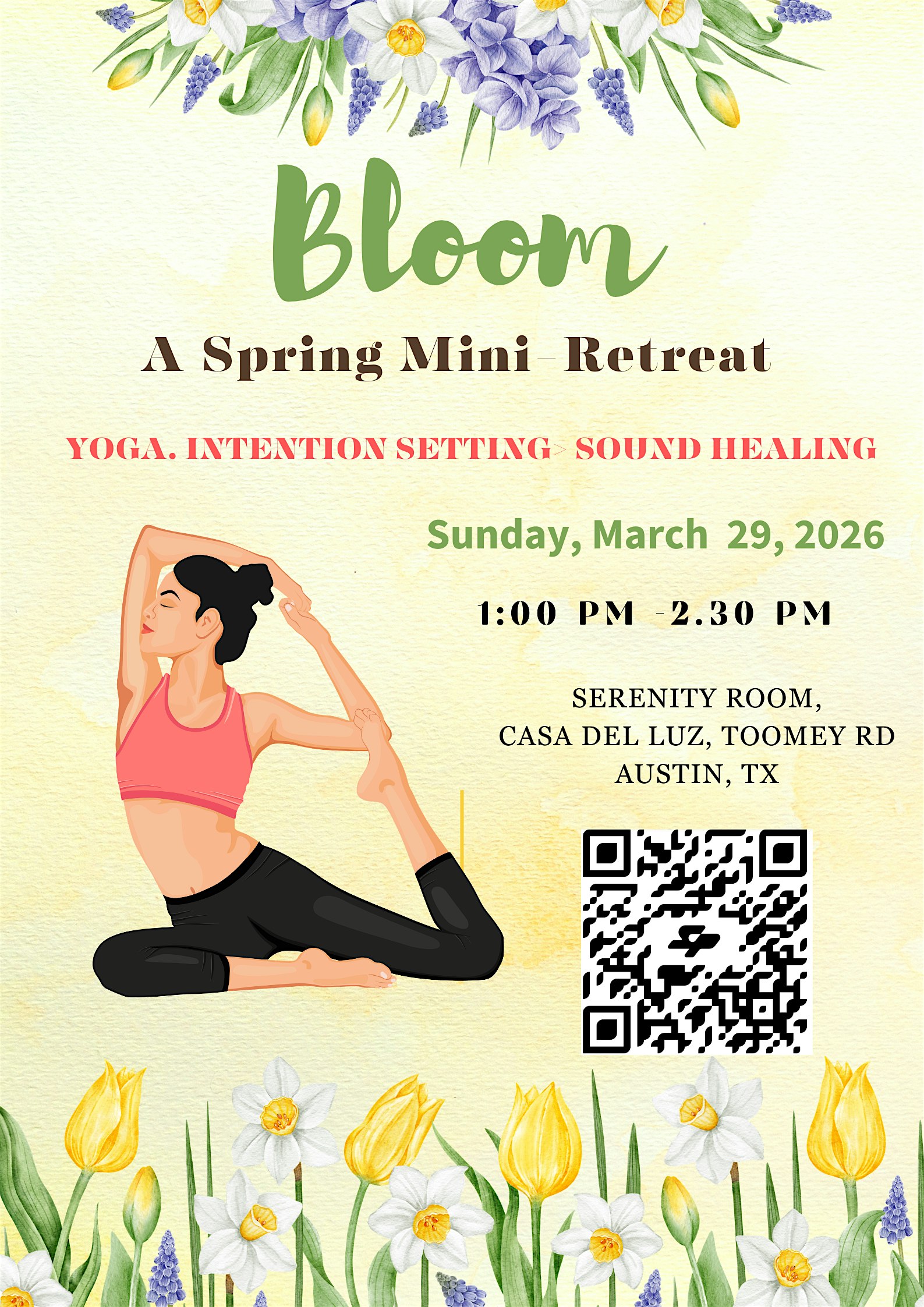 Bloom: A Spring Mini-retreat with Yoga, Journaling & Soudbath