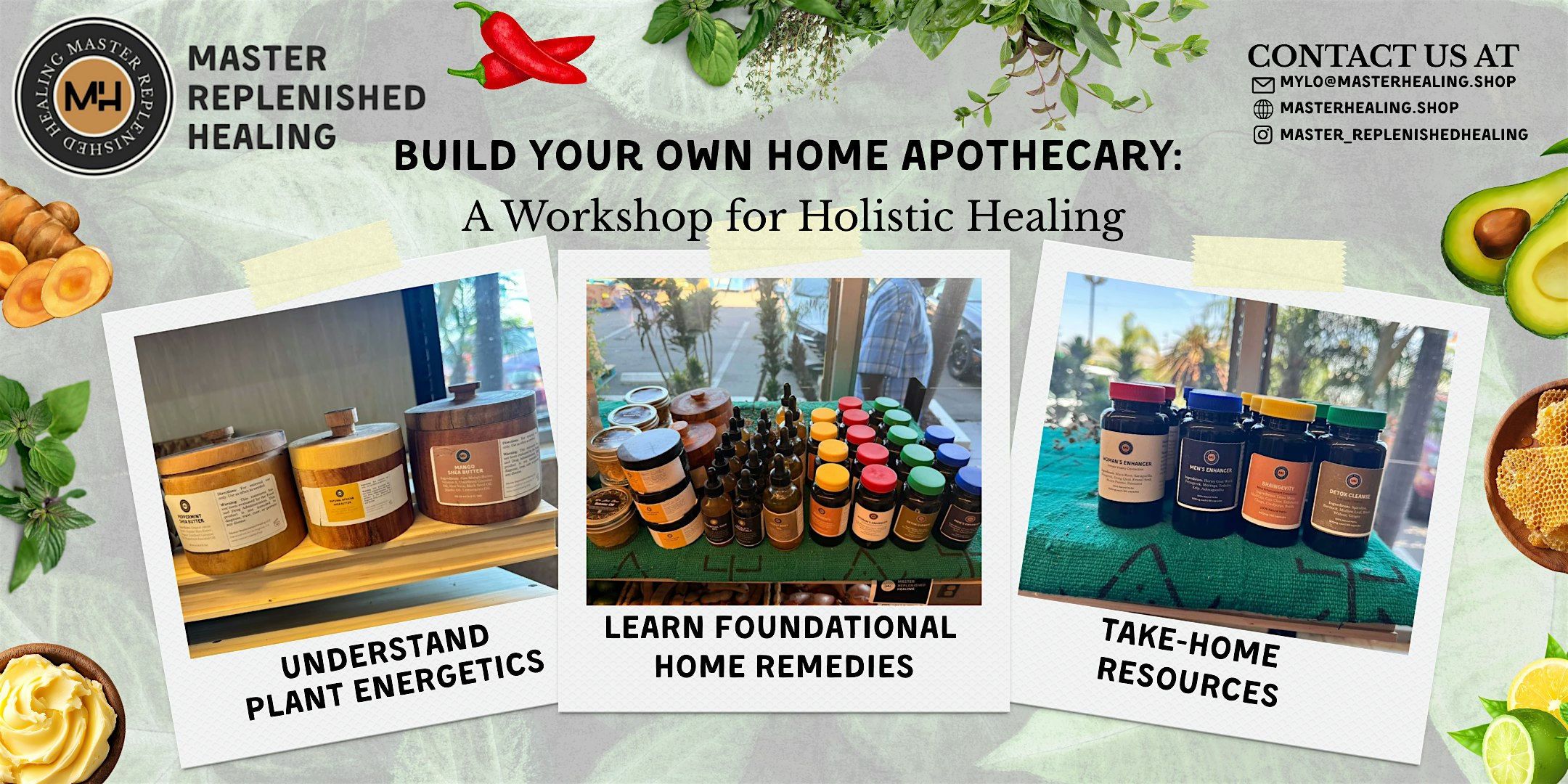 Build Your Own Home Apothecary:  A Workshop for Holistic Healing