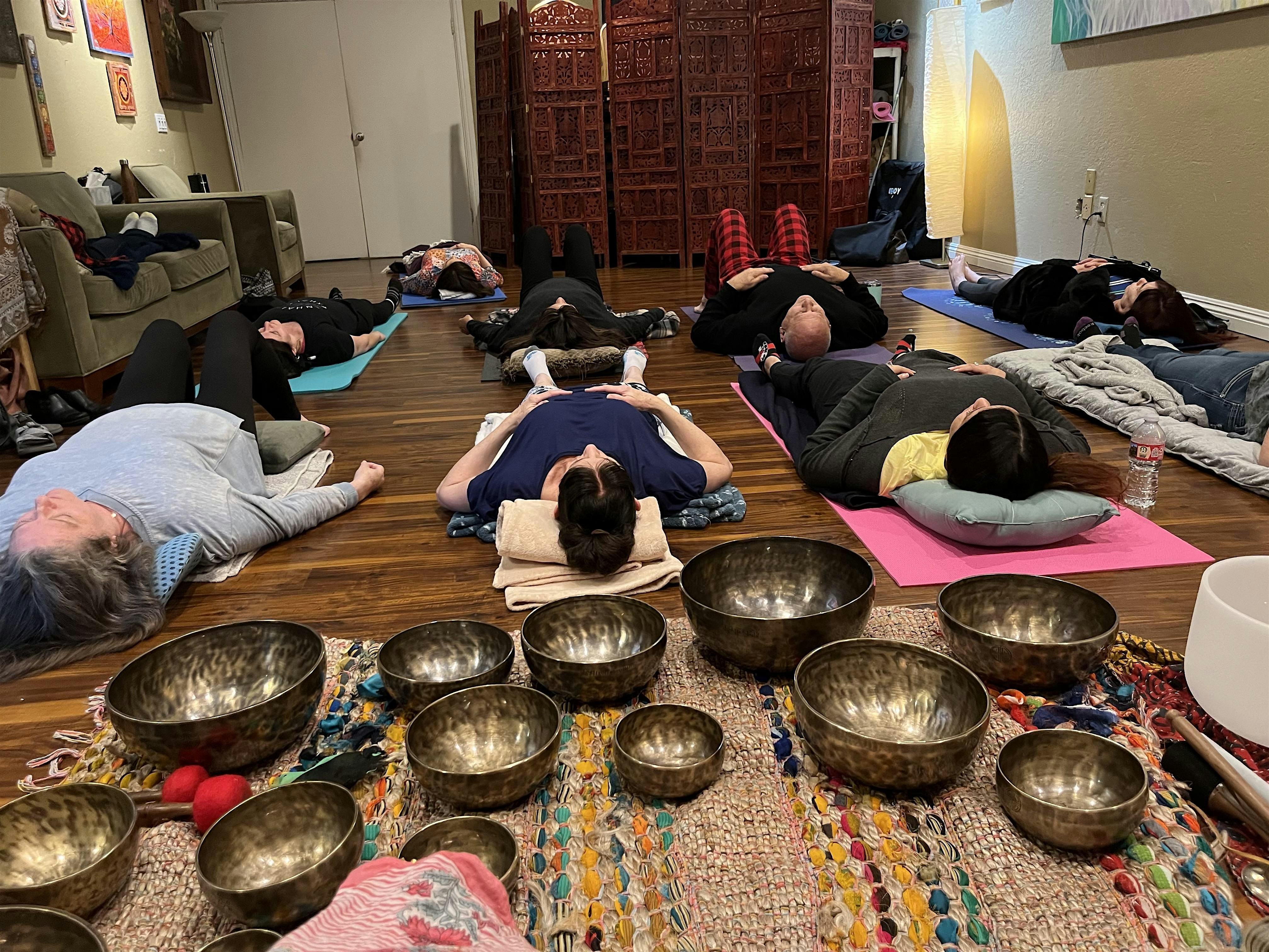 Crystal Sound Bath + Tibetan Bowls  with Sally Minh