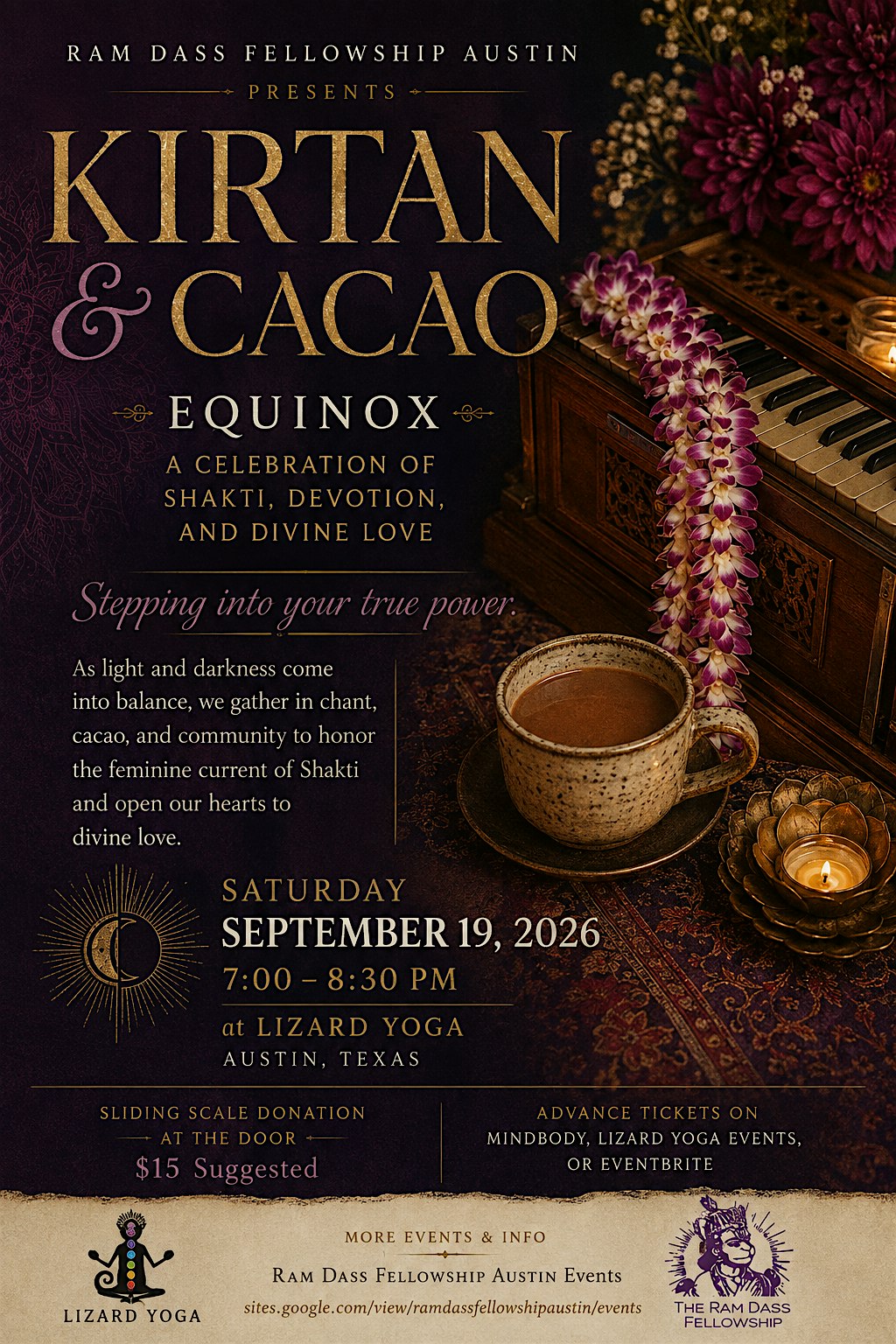 Equinox Kirtan & Cacao:  A Celebration of Shakti, Devotion & Divine Love