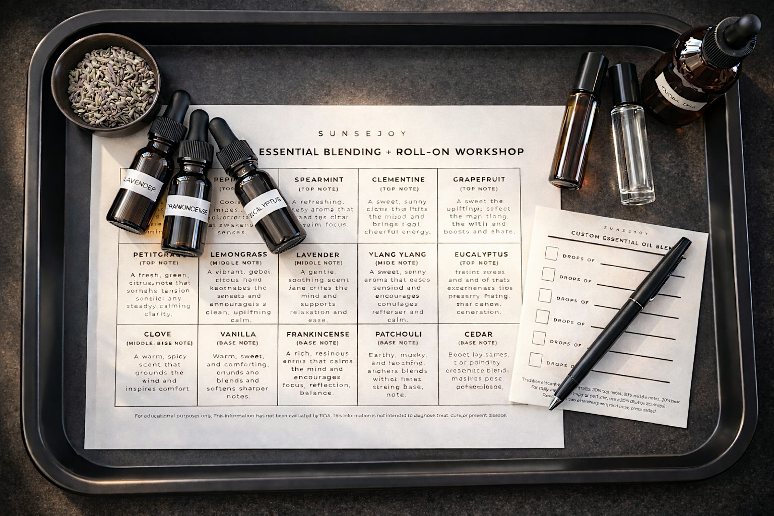 Essential Oil Blending Workshop at Kind Folk Apothecary