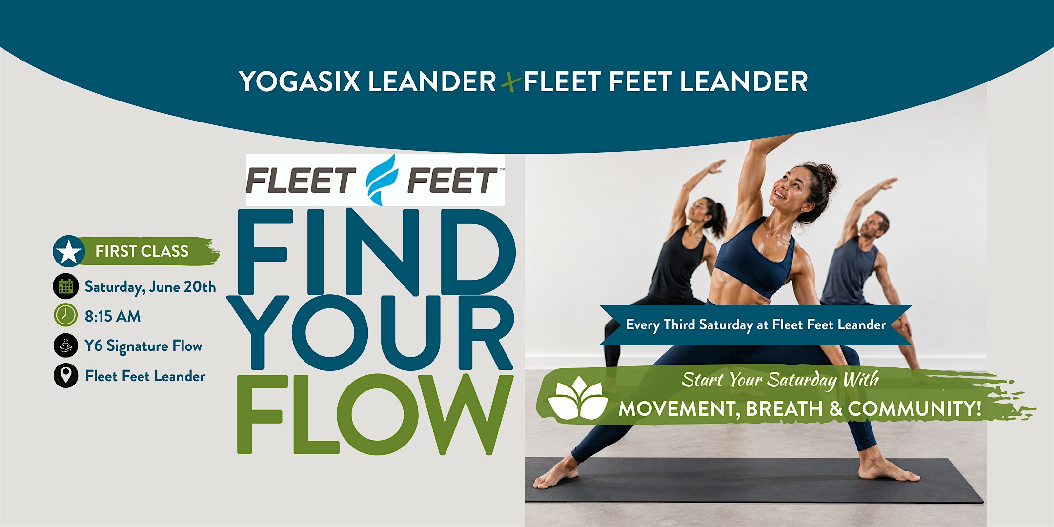 Find Your Flow: YogaSix Leander x Fleet Feet Leander
