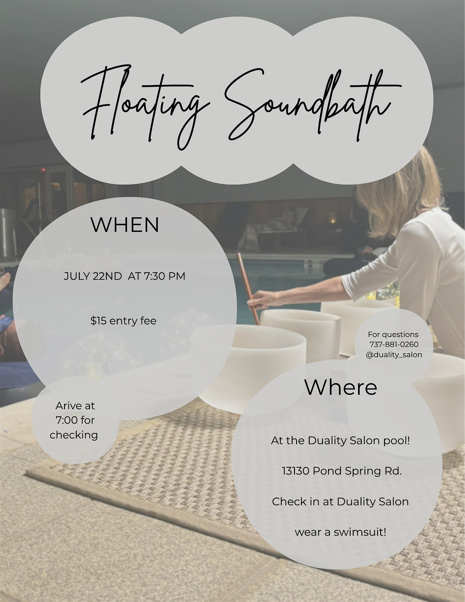 floating sound bath
