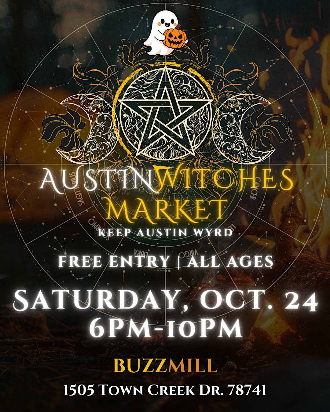 Full Moon Austin Witches Market @ Buzz Mill! ✨ Oct. 24