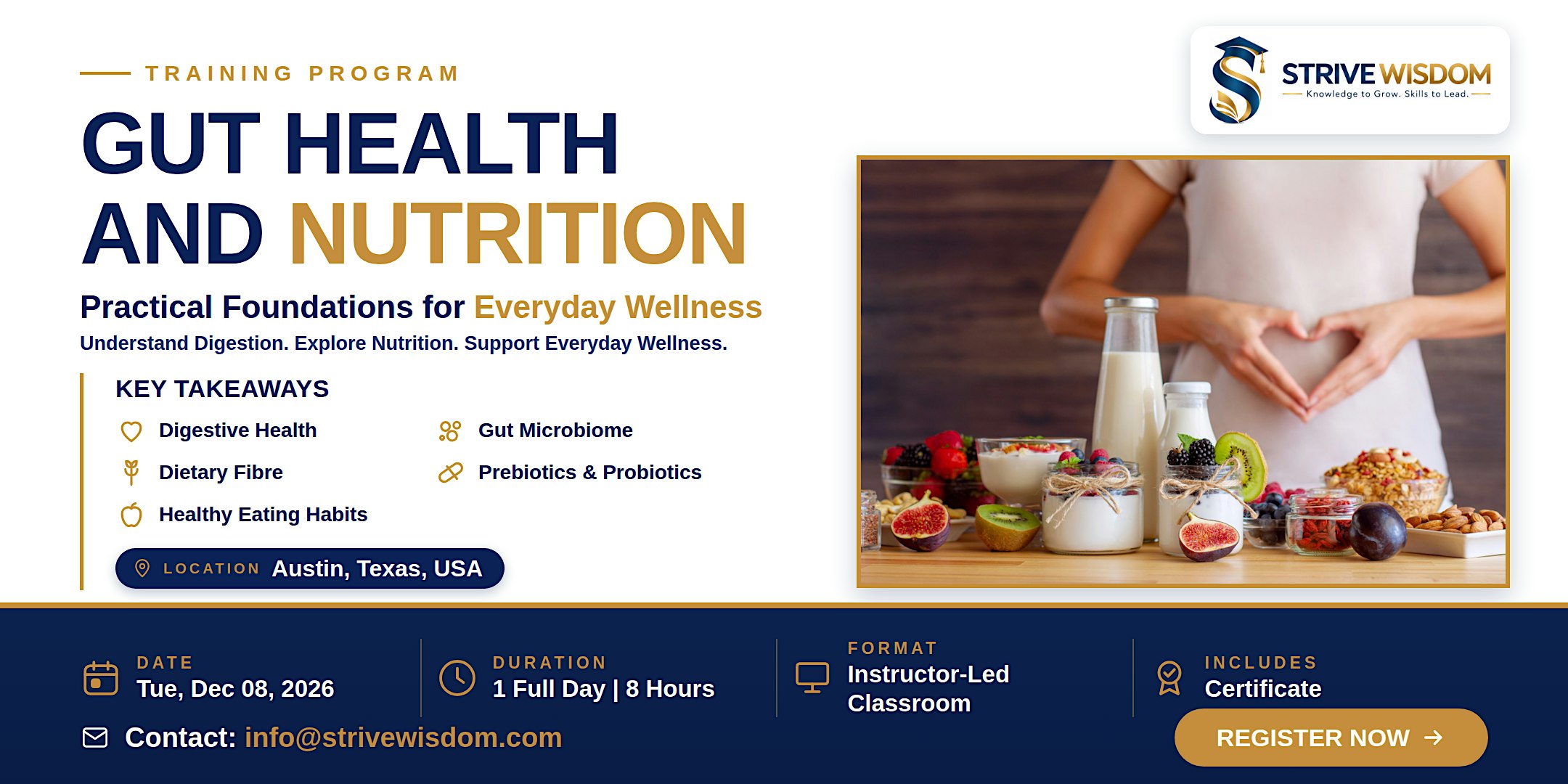Gut Health & Nutrition | Everyday Wellness | Austin | Dec 8, 2026