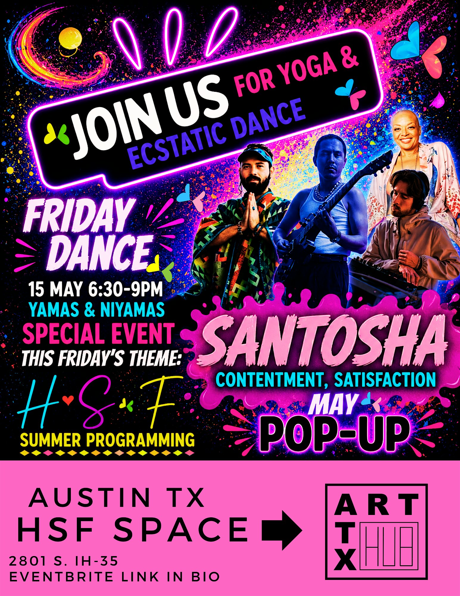 HSF First Friday Ecstatic Dance at Art Hub ATX in Austin TX