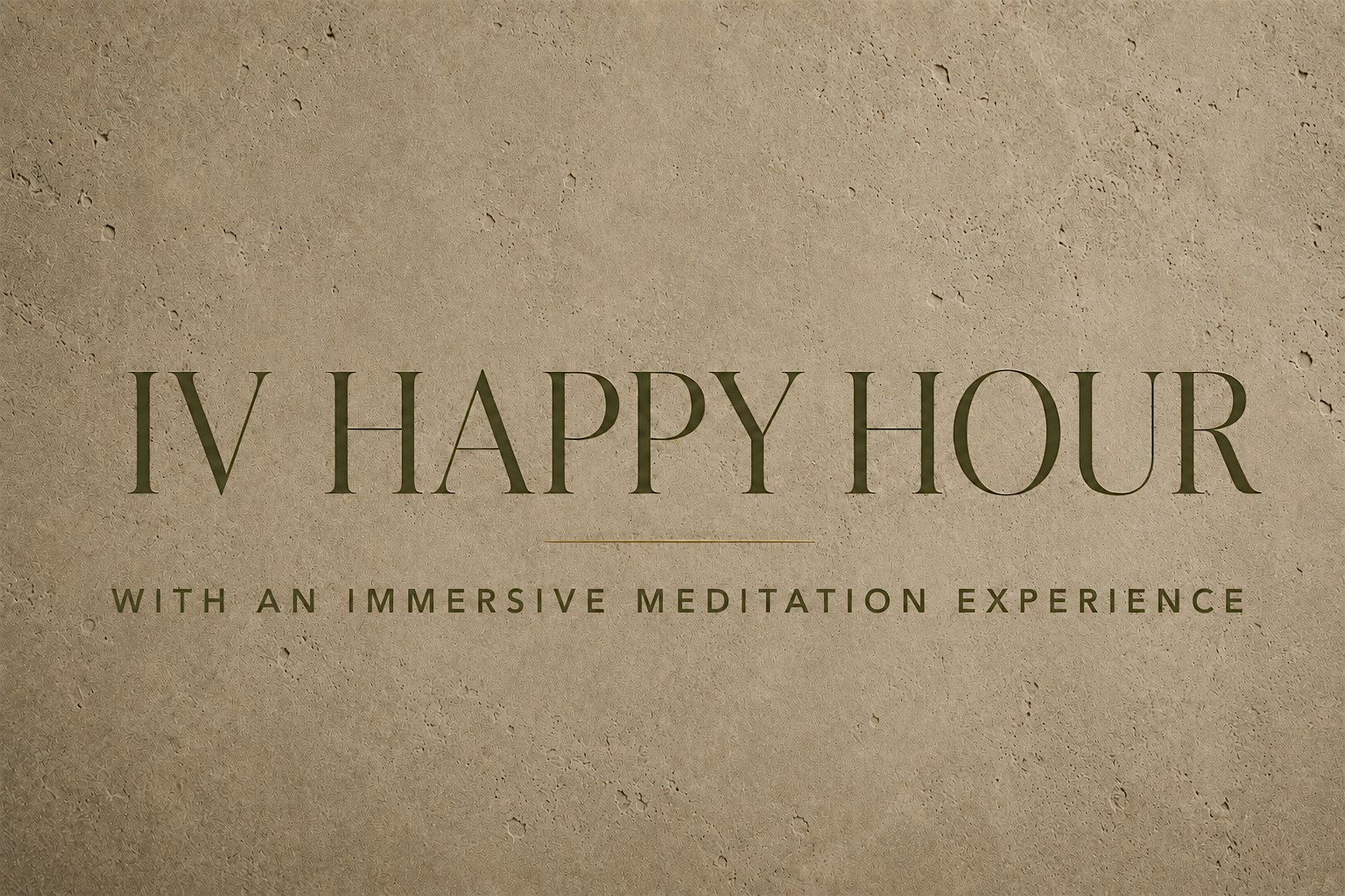 IV HAPPY Hour - with an immersive meditation