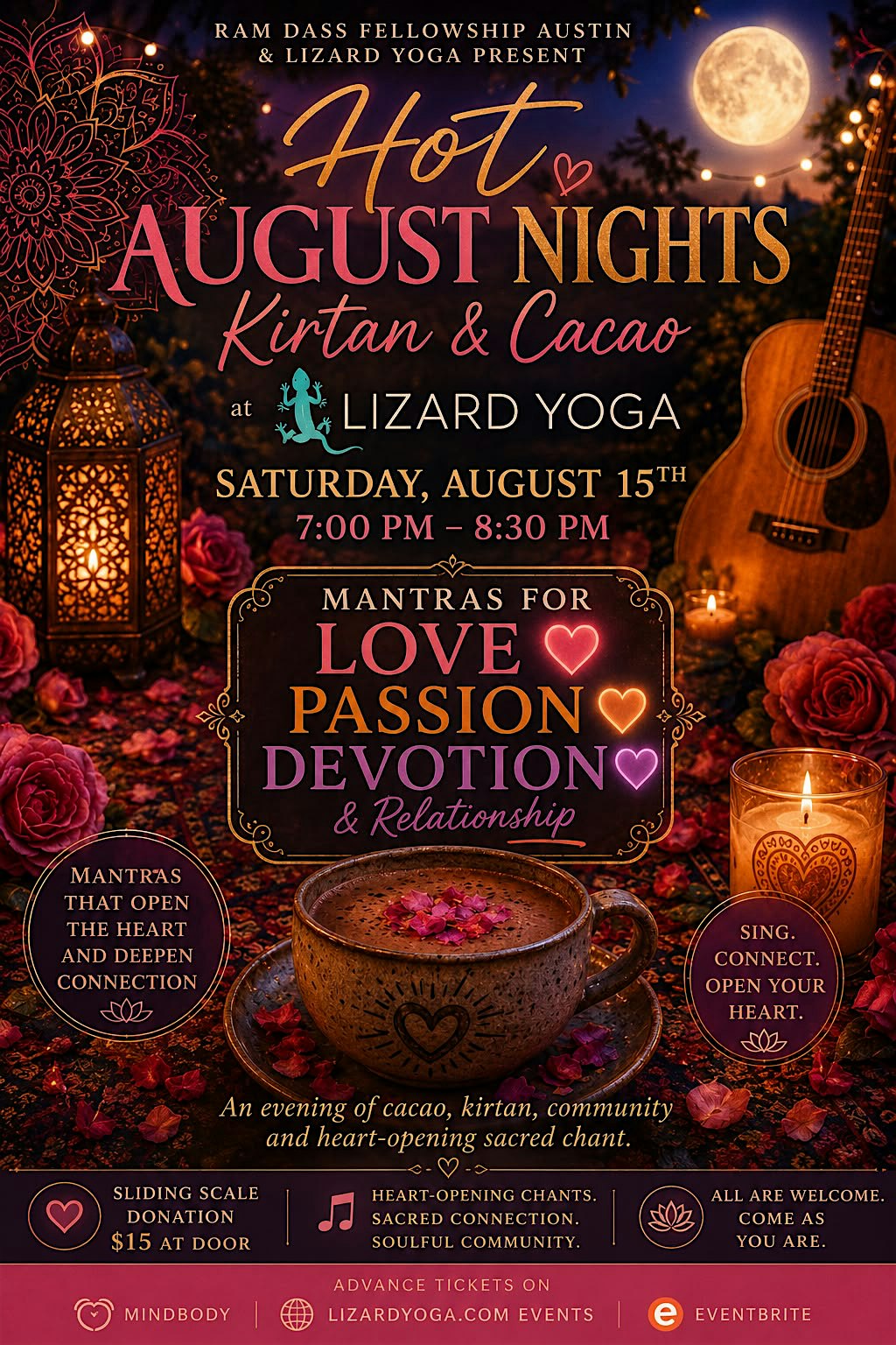 Kirtan + Cacao : Hot August Nights