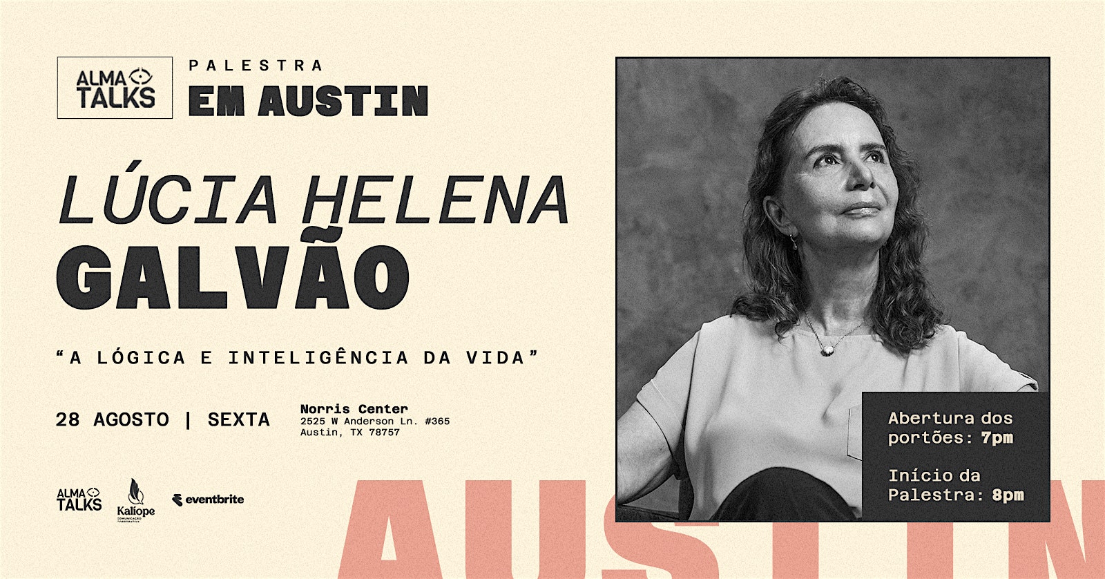 Lúcia Helena Galvão em Austin - Palestra 
