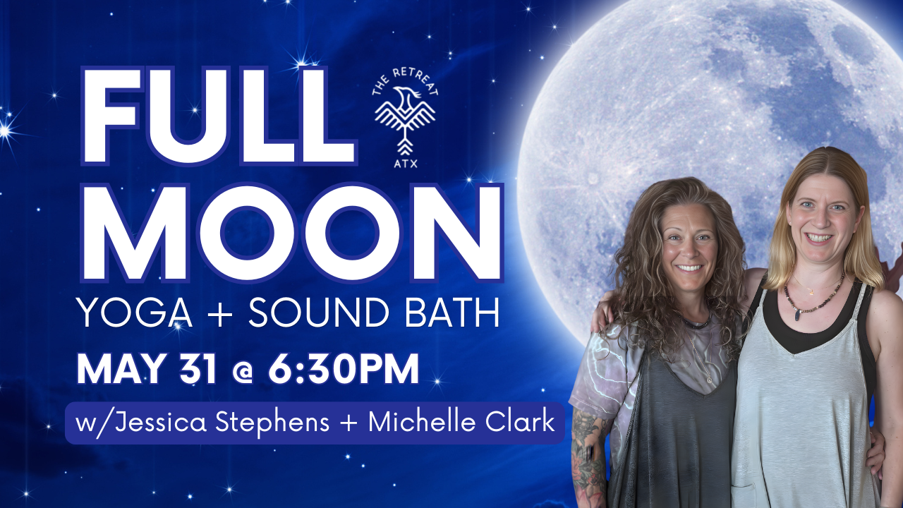 May's Second Full Moon Yoga + Sound Bath (Blue Moon)