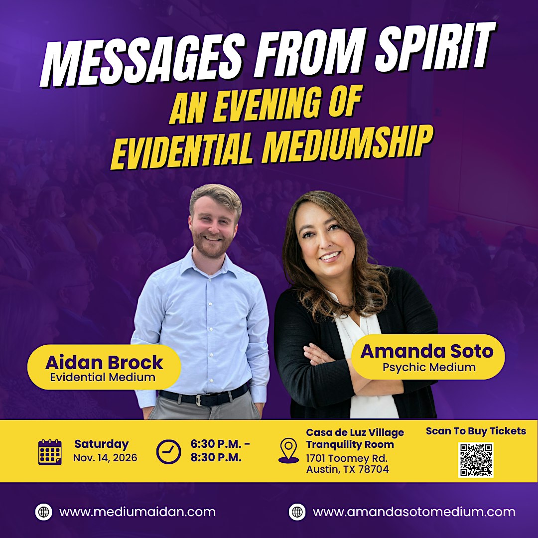 Message From Spirit: An Evening of Evidential Mediumship