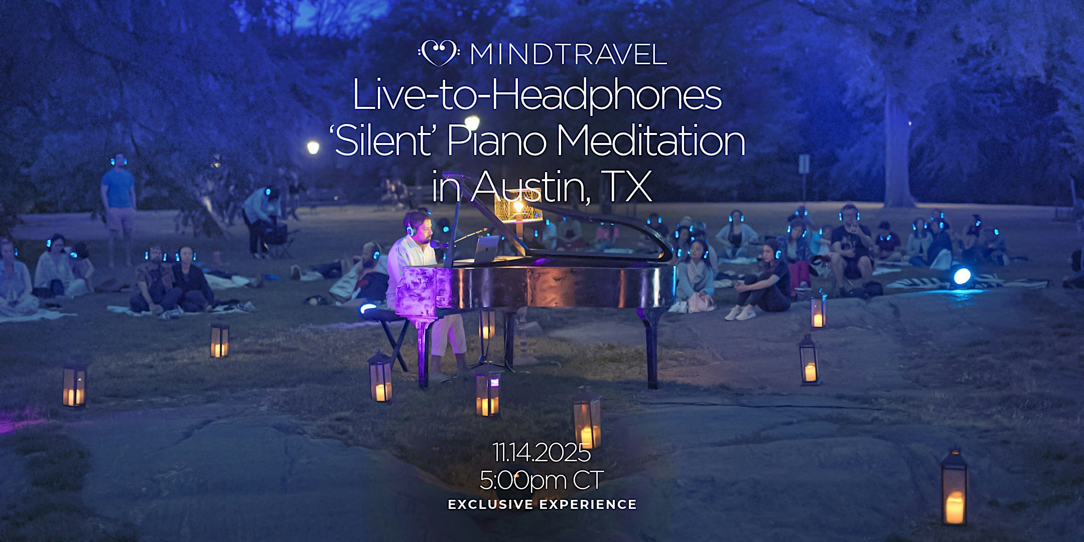 MindTravel November Live-to-Headphones Silent Piano Concert in Austin