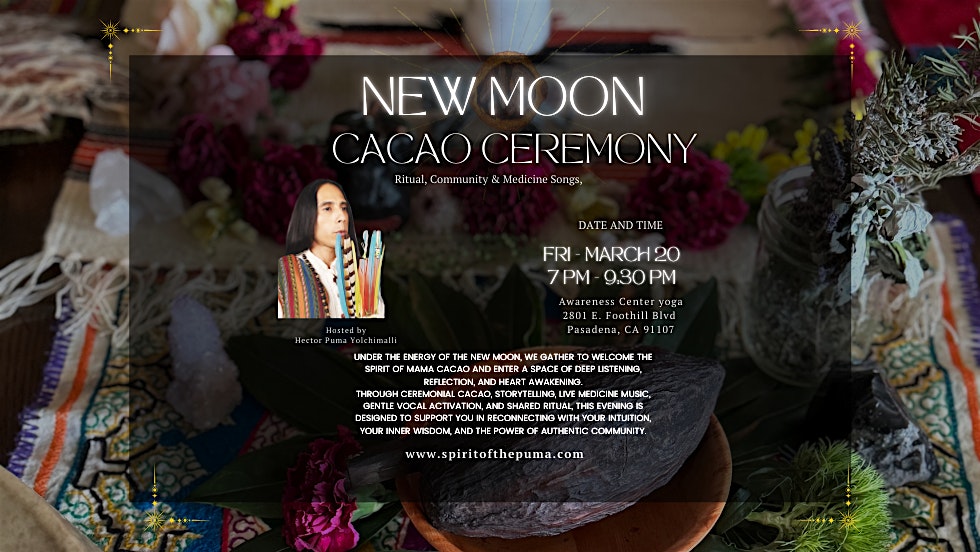 ✨ NEW MOON CACAO CEREMONY Ritual, Community & Medicine Songs ✨