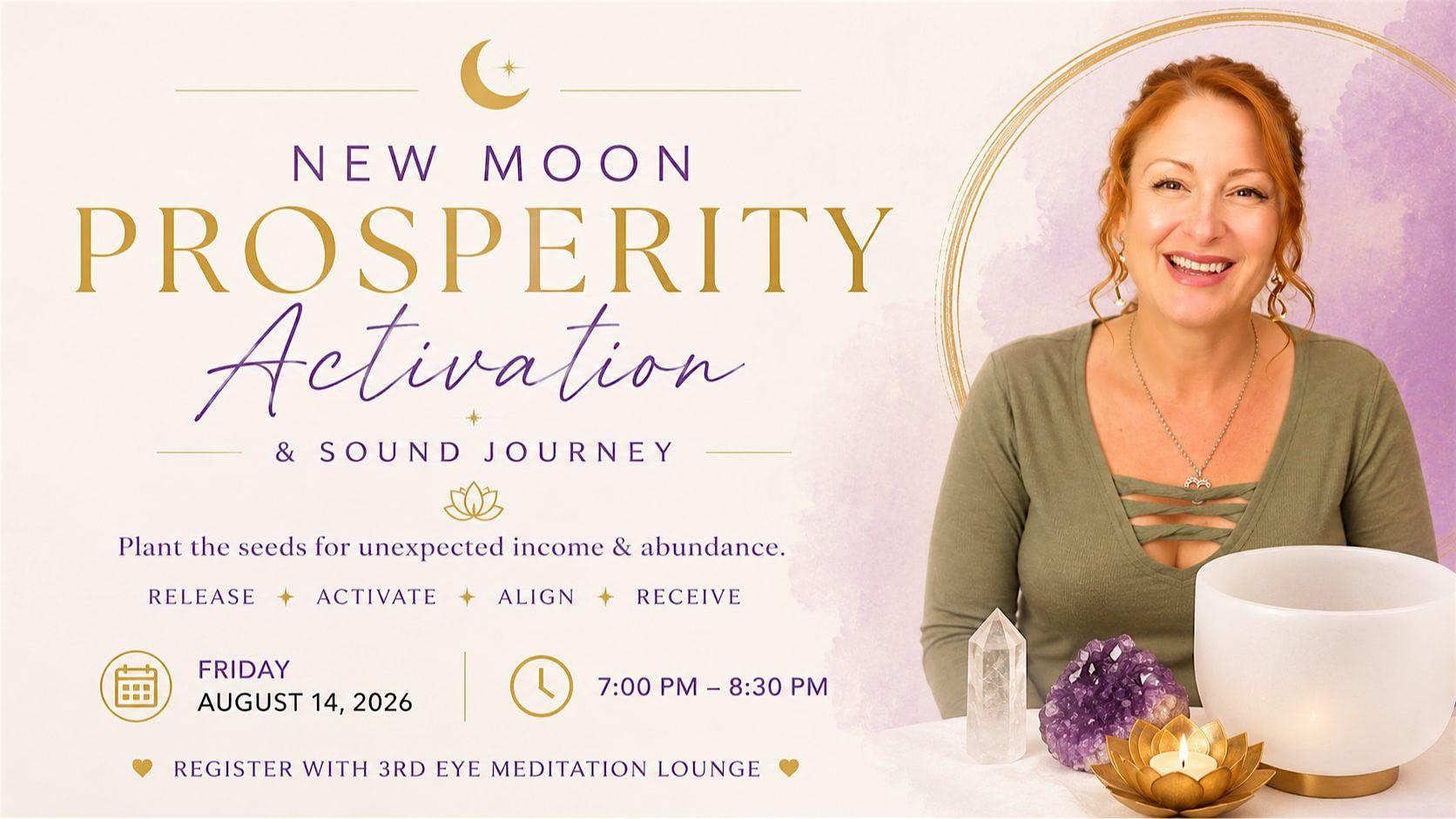 New Moon Prosperity Activation & Sound Journey