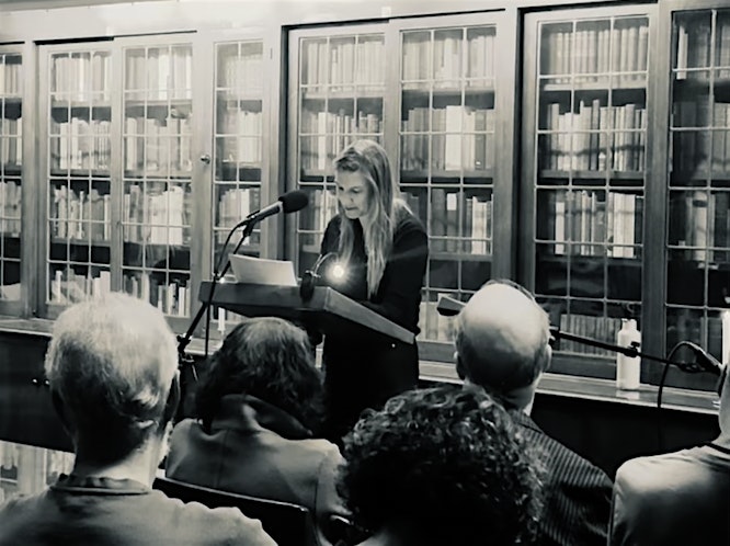 Peace Class with Mandy Kahn in the PRS Library