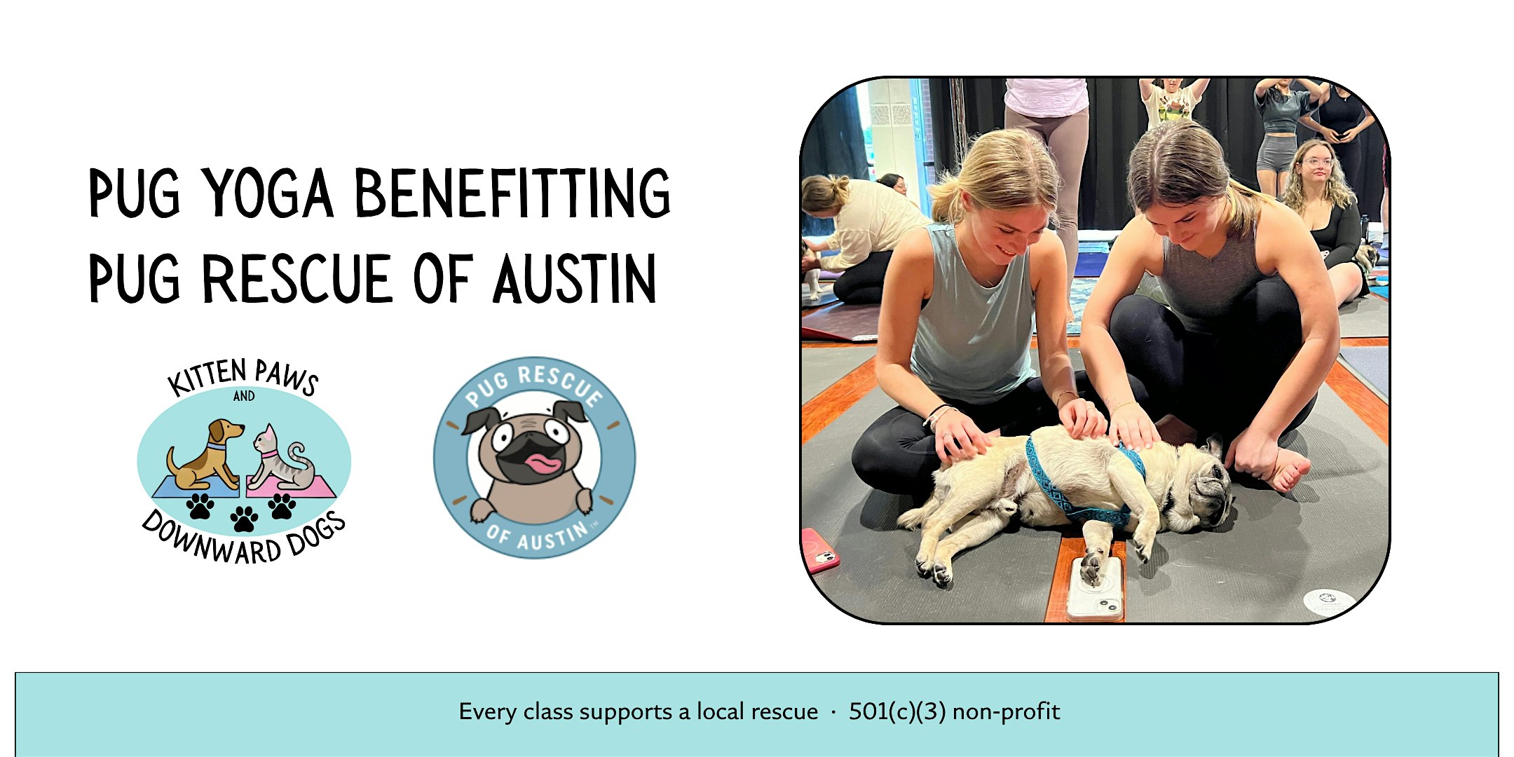Pug Yoga — Benefitting Pug Rescue