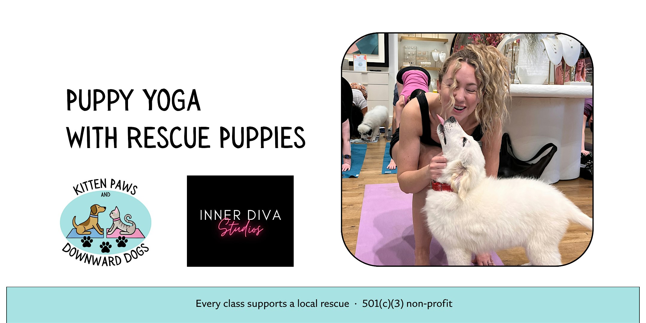 Puppy Yoga Benefitting Altruistic Dog Rescue
