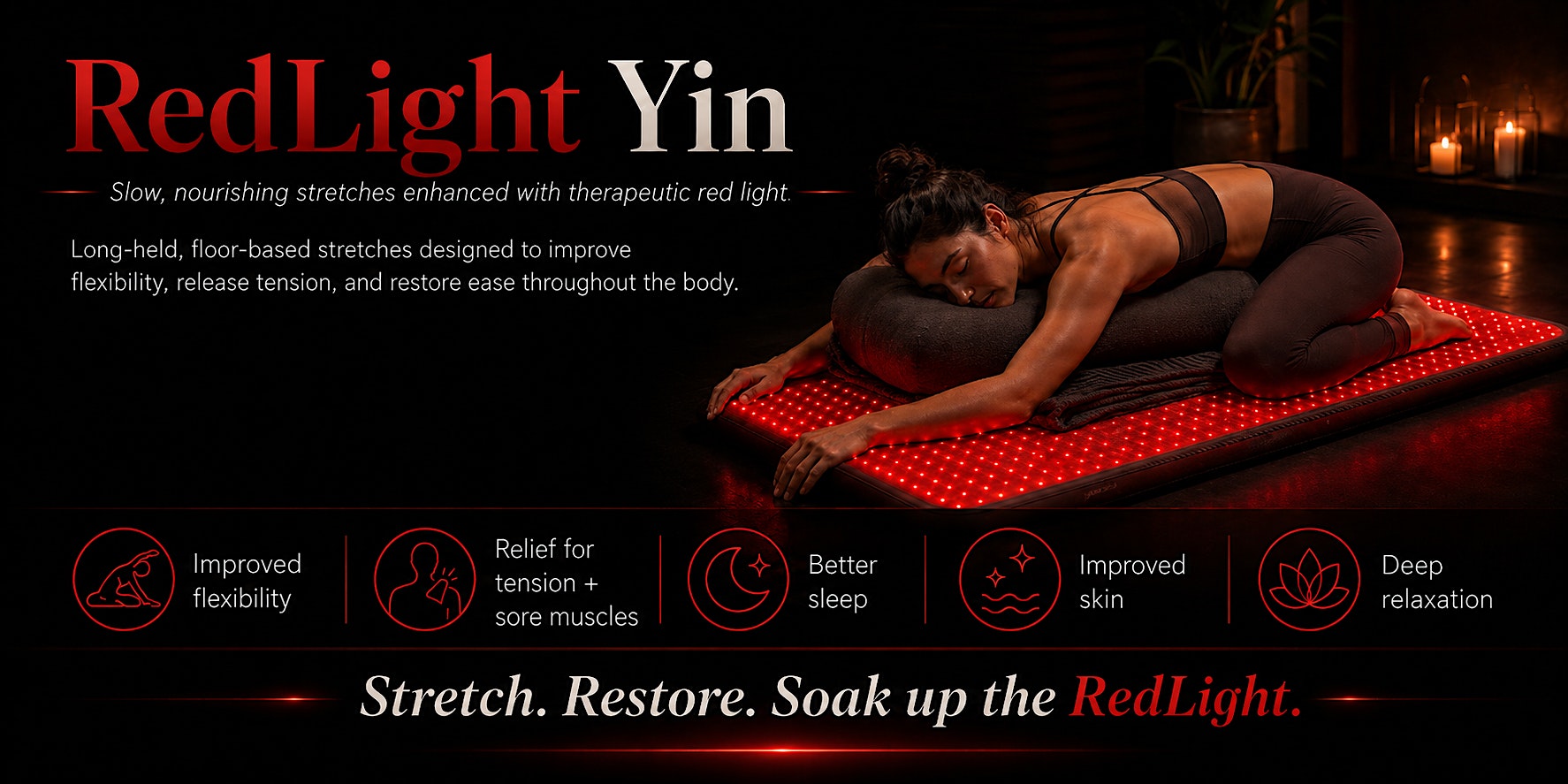 Red Light Therapy Yin Yoga