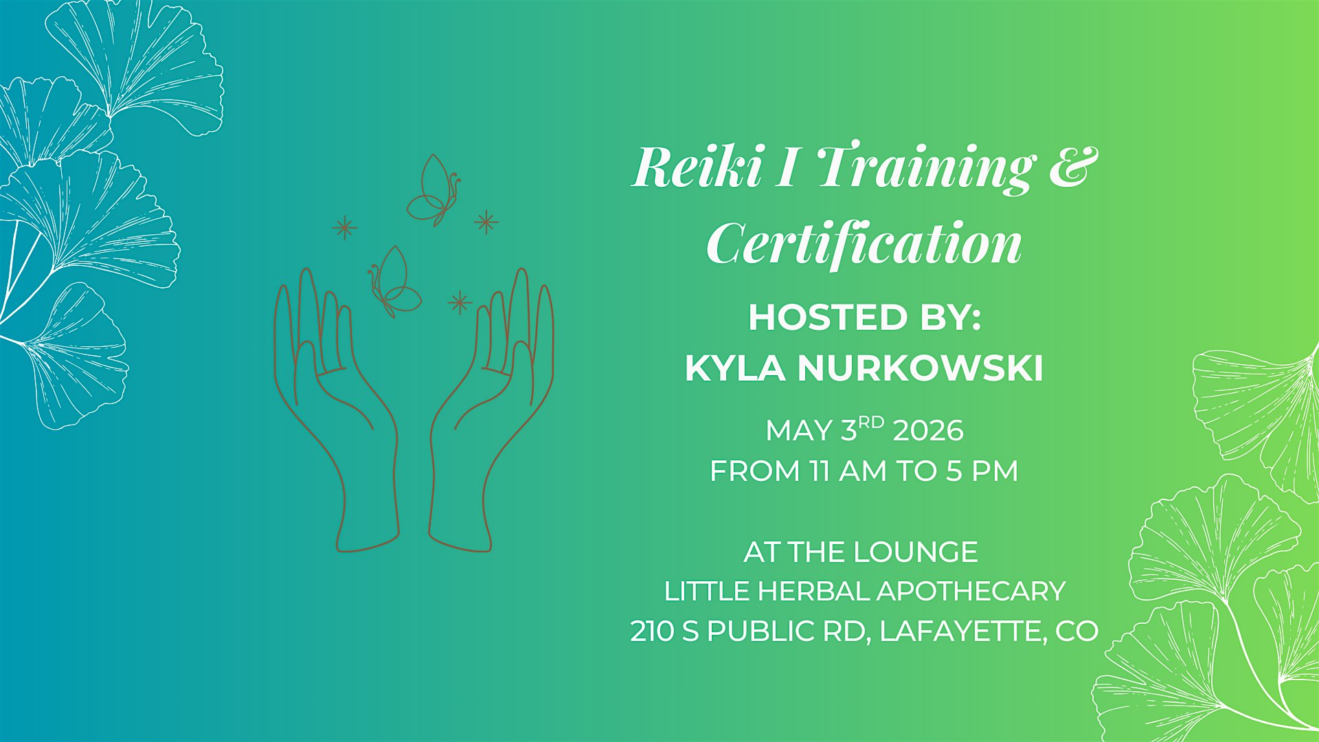 Reiki I - Training & Certification