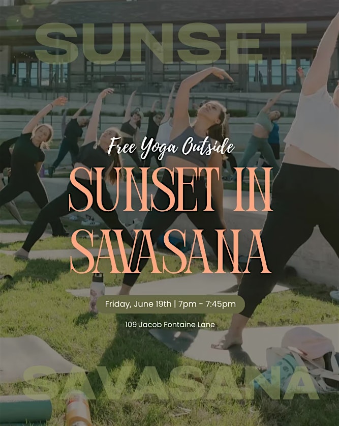 RSVP through Sweatpals: Sunset in Savasana