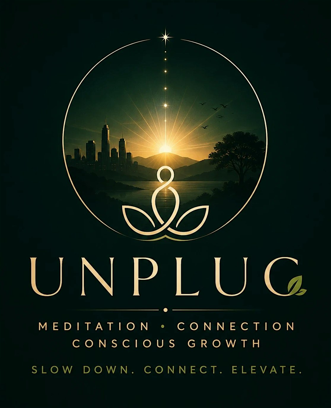 RSVP through Sweatpals: UNPLUG: Meditation, Meaningful Connection & Conscio