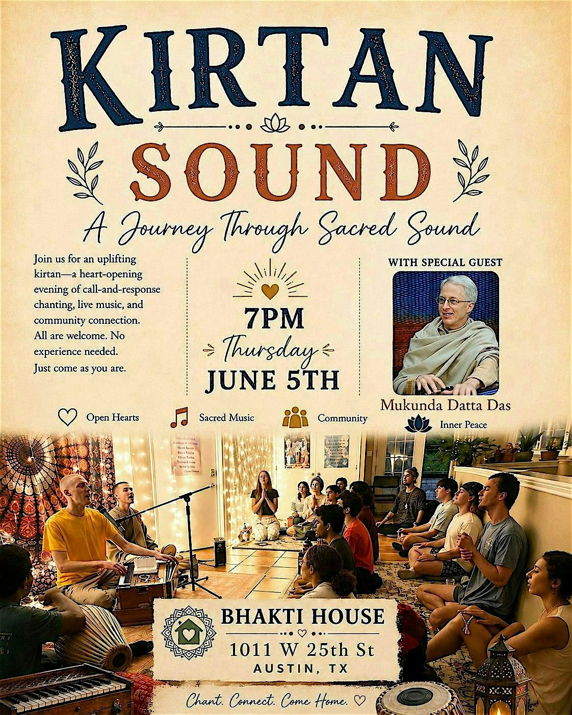 Special Kirtan Immersion and Discussion with Bhakti Yogi Mukunda Datta das
