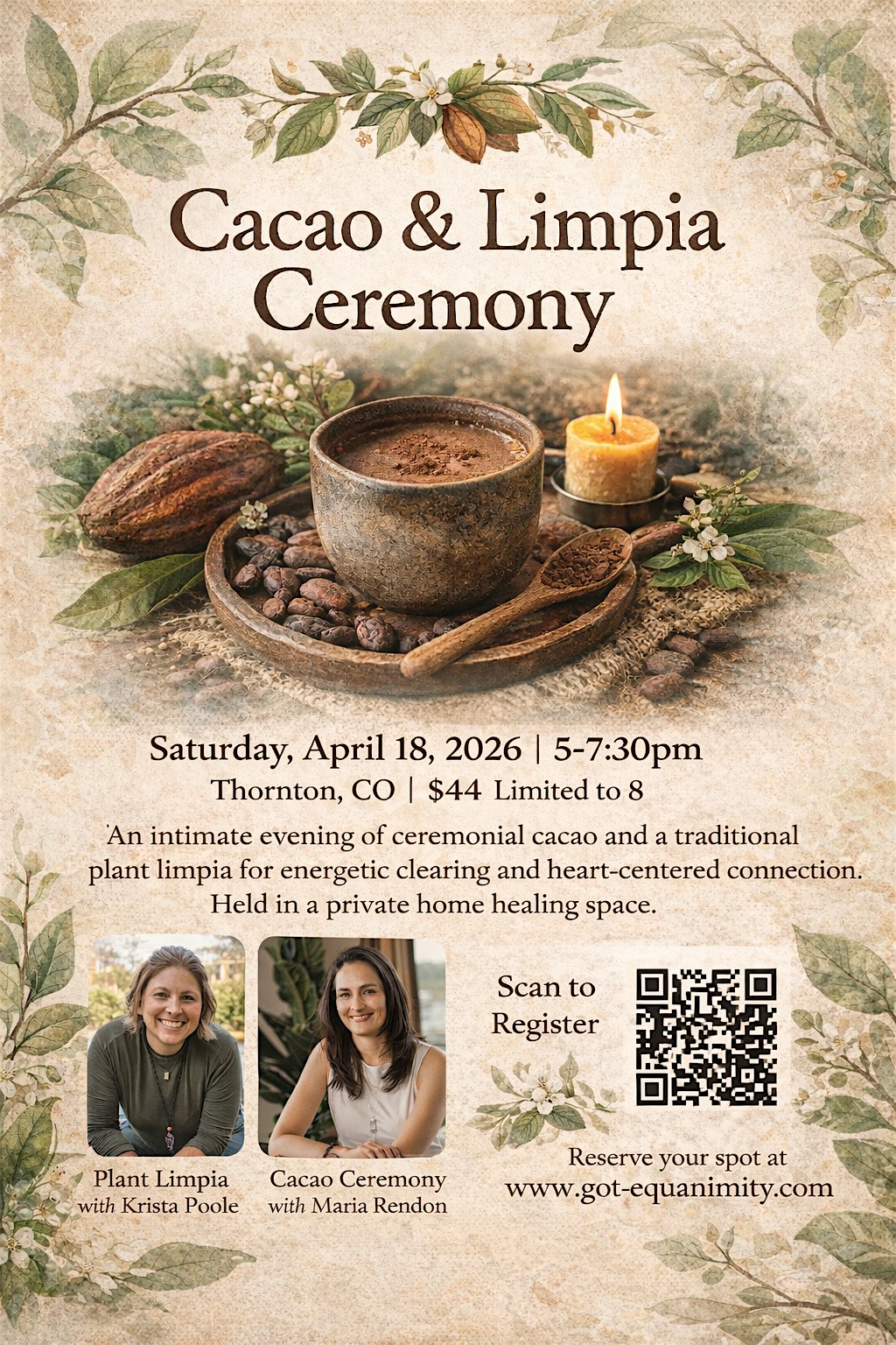 Spring Cacao & Limpia Ceremony