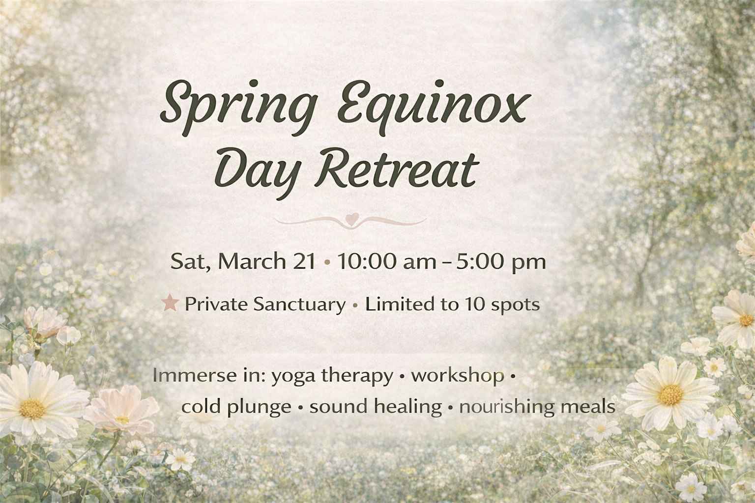 Spring Equinox Day Retreat