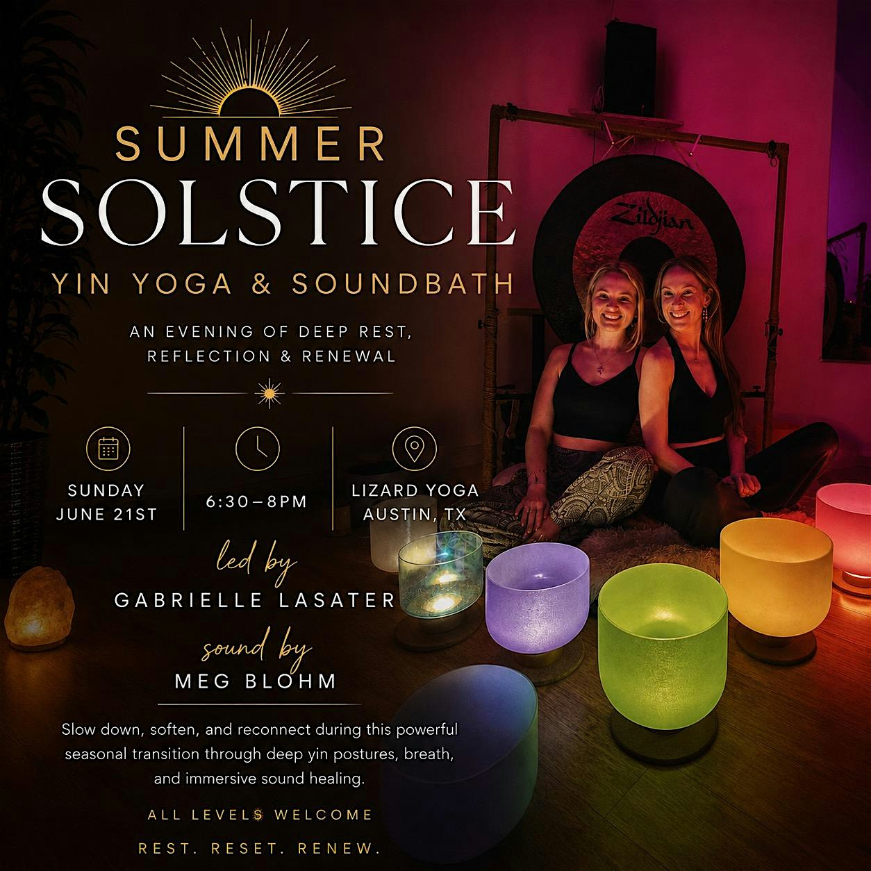 Summer Solstice Yin Yoga & Soundbath