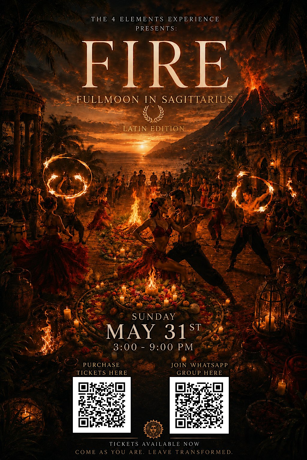 The 4 Elements Experience Presents: Fire “Latin edition”