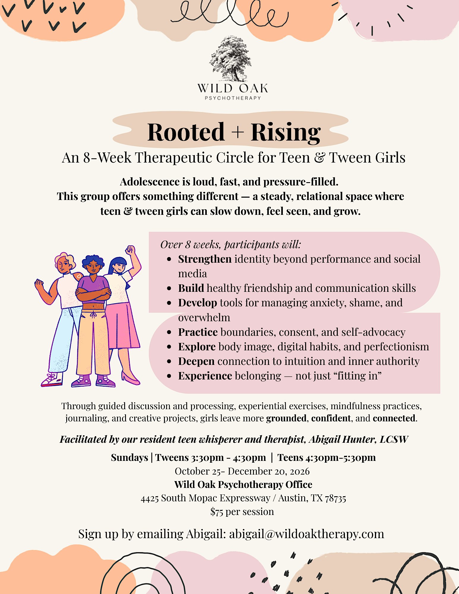 Therapeutic Circle for Teen & Tween Girls