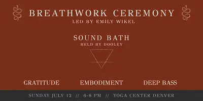 Breathwork & Bass: A Journey Guided by Gratitude with Emily & Dooley