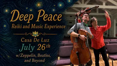 Deep Peace Concert in the Dark w/Zeppelin , Beatles and Beyond + Reiki