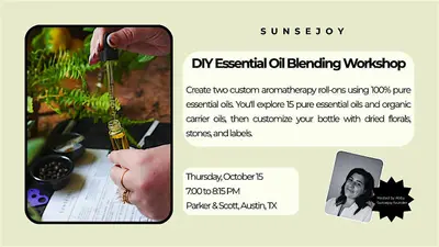 DIY Essential Oil Blending Workshop at Parker & Scott