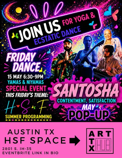 HSF First Friday Ecstatic Dance at Art Hub ATX in Austin TX