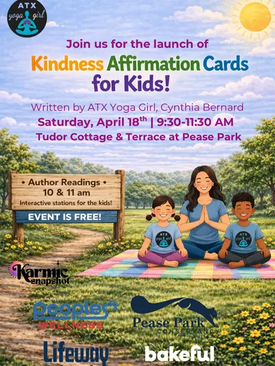 Kindness Affirmation Cards for Kids Launch Party at Pease Park