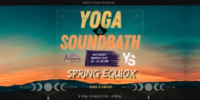 ✨ Spring Equinox Intention Setting: Morning Sound Healing & Slow Flow Yoga
