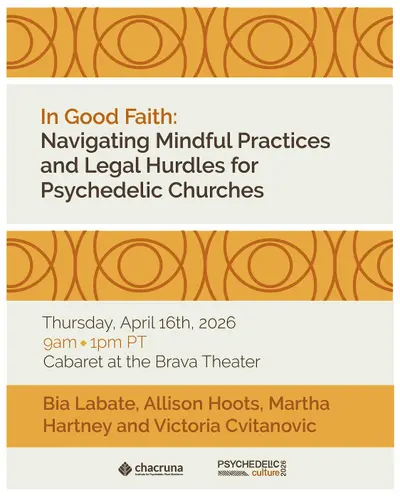 Workshop: Mindful Practices and Legal Hurdles for Psychedelic Churches