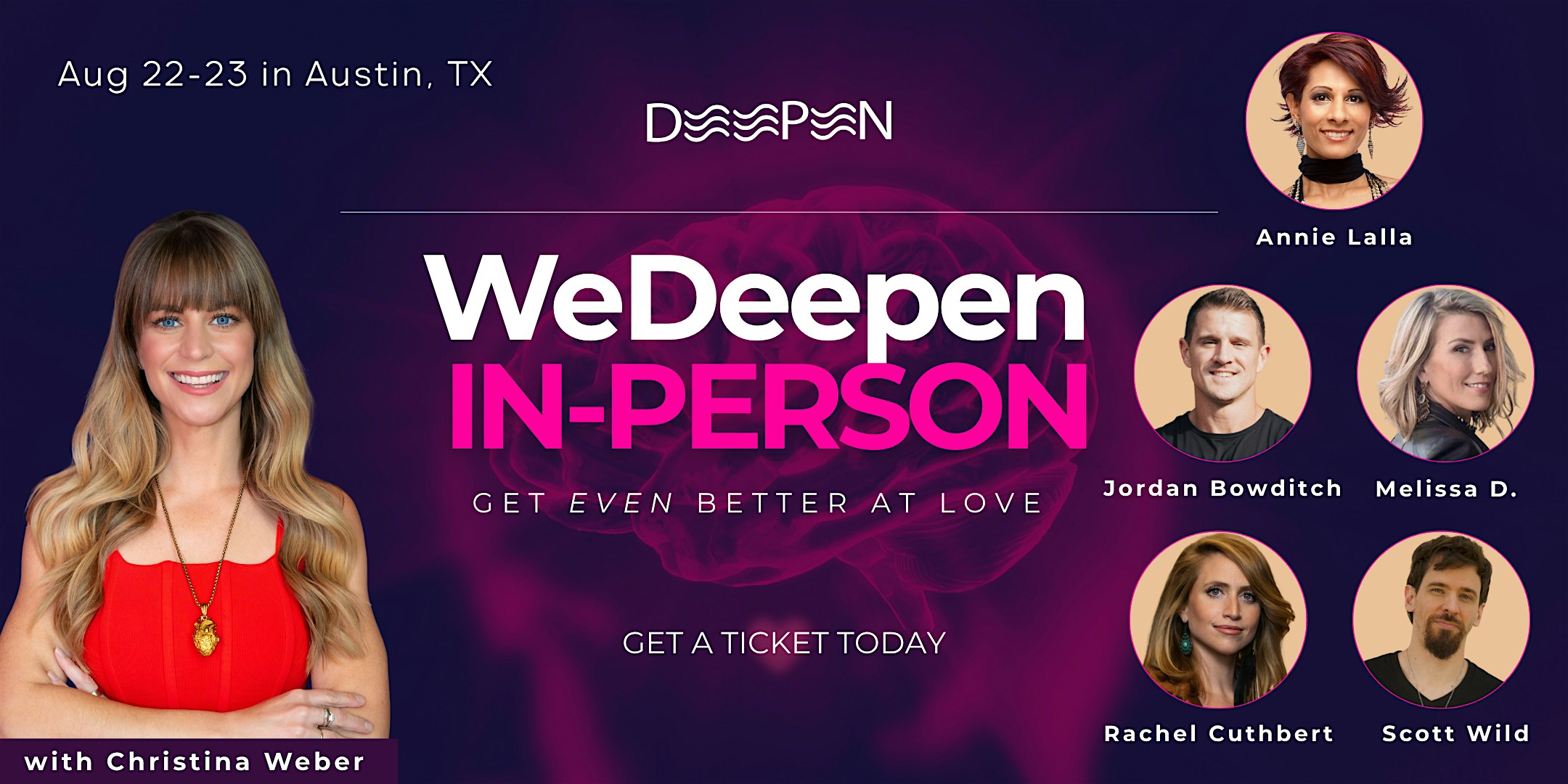 WeDeepen In-Person: Get Even Better at Love