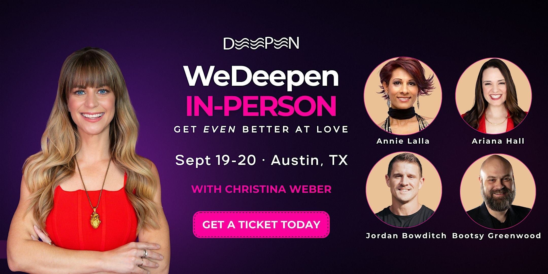 WeDeepen In-Person: Get Even Better at Love
