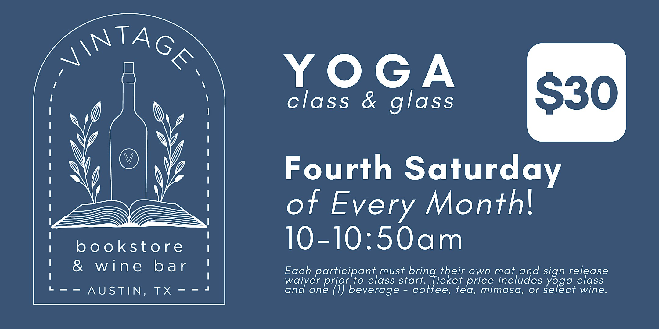 Yoga: Class and a Glass