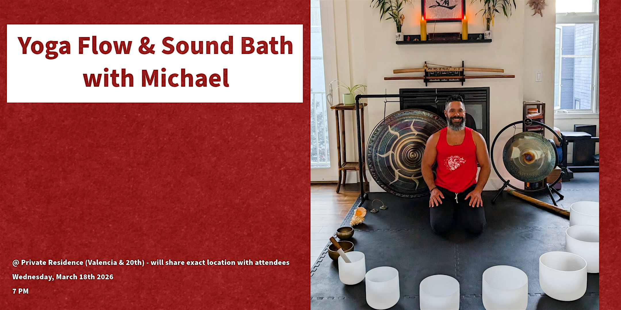 Yoga Flow & Sound Bath with Michael
