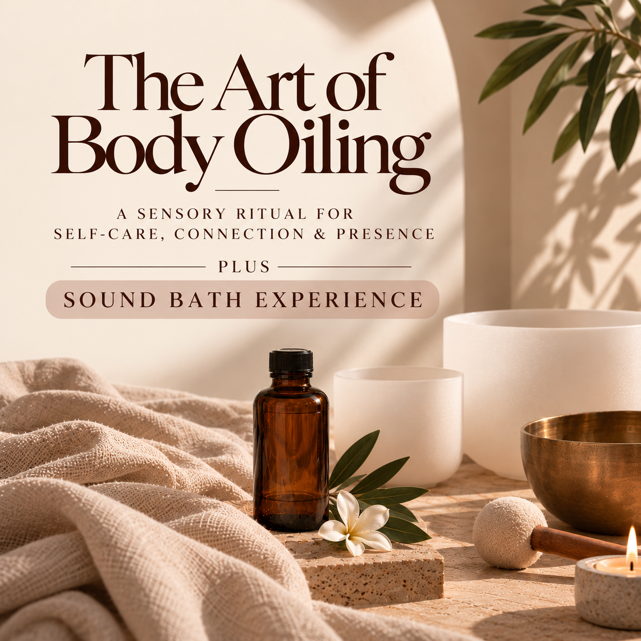 Abhyanga + Sound Bath: A Whole Body Sensory Experience