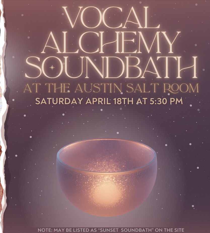 Salt Room Soundbath + Vocal Alchemy