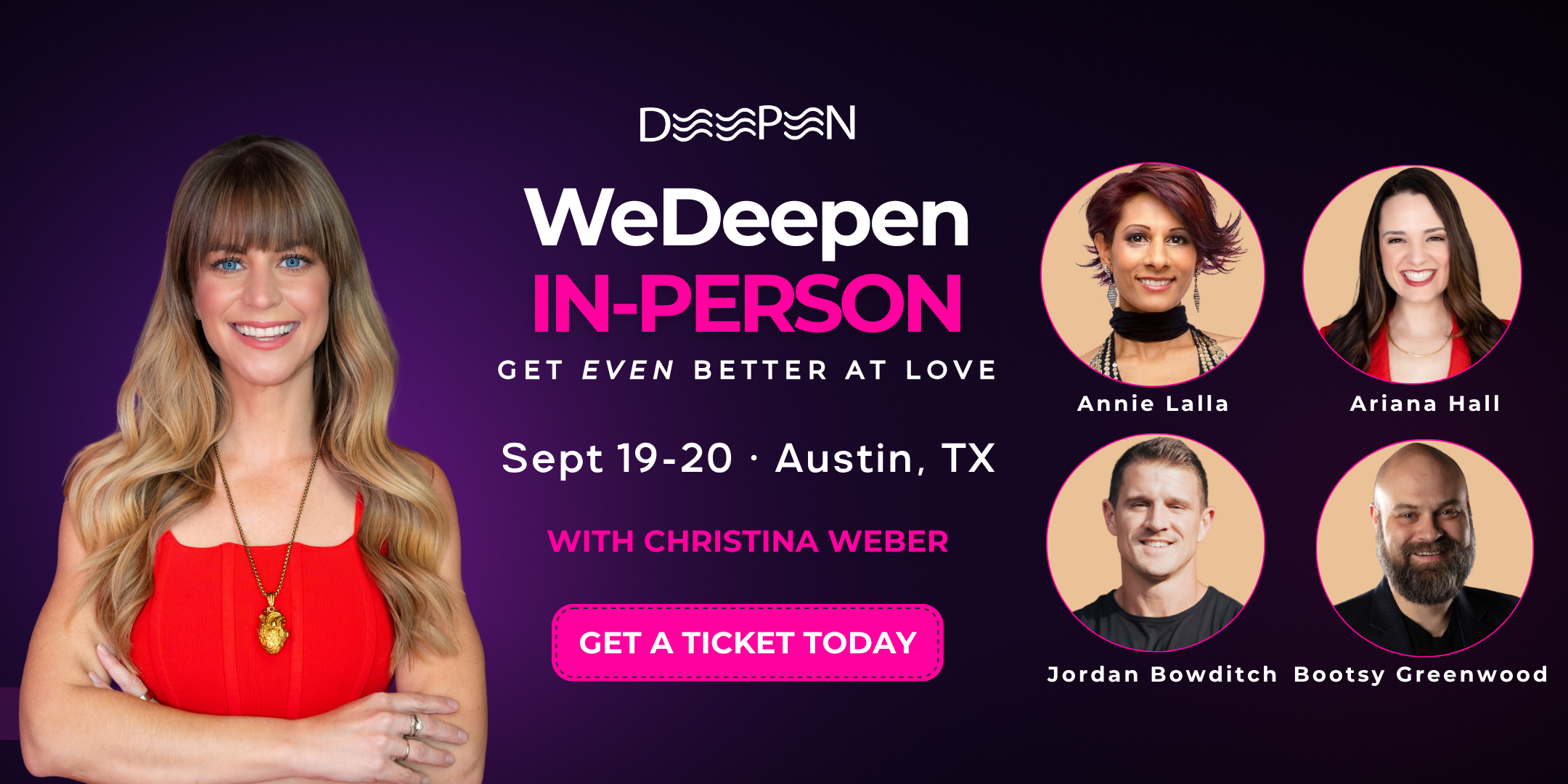 WeDeepen In-Person: Get Even Better at Love
