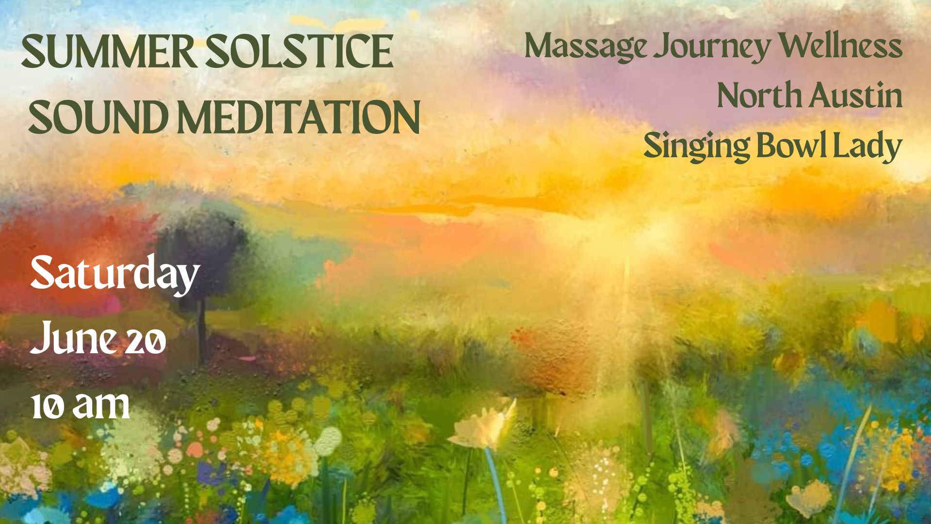 Solstice Sound Meditation - Singing Bowl Lady