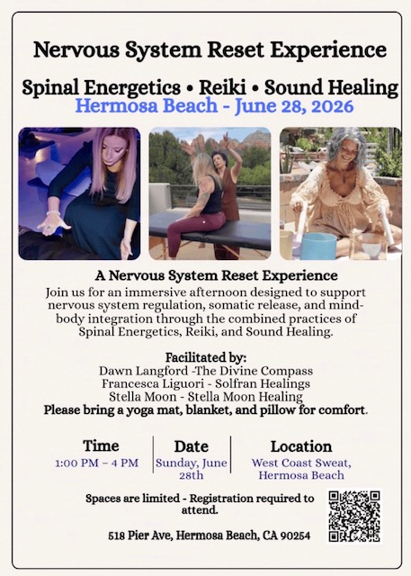 Group Spinal Energetics - Reiki Energy Healing - Sound Bath Event 6/28