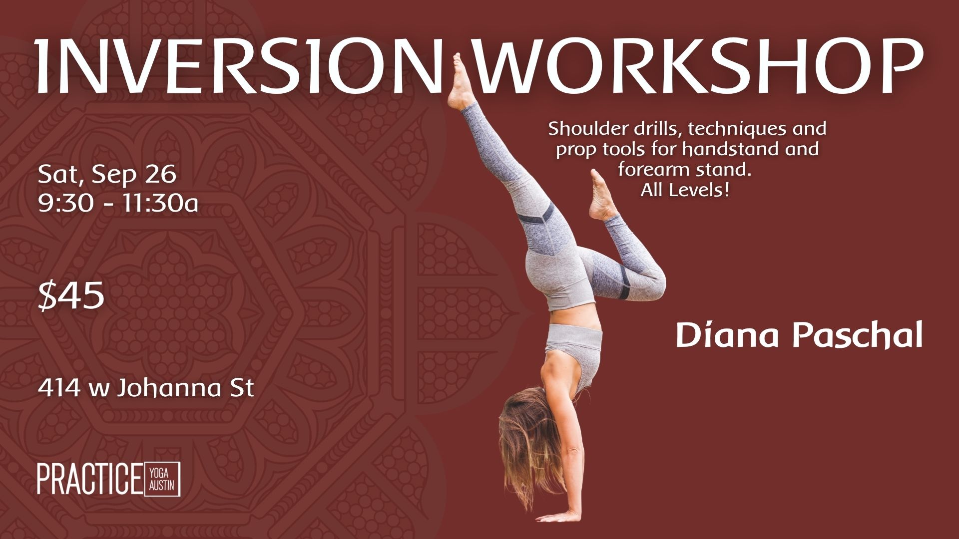 Yoga Inversion & Handstand Workshop